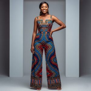 The "Adanna" Ankara Print Jumpsuit