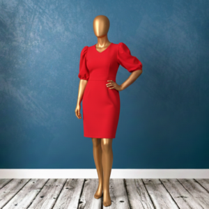 Velvet Flame Sheath Dress