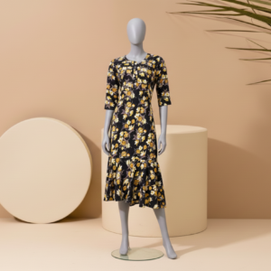 Floral Trumpet hem midi