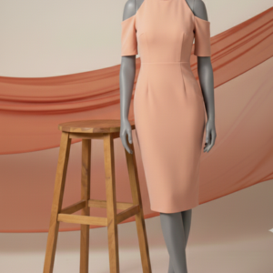 Luna peach sheath dress