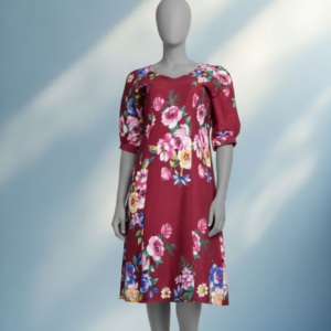 Vintage Rose Midi Dress