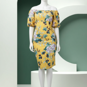 The Amara off-shoulder floral dress