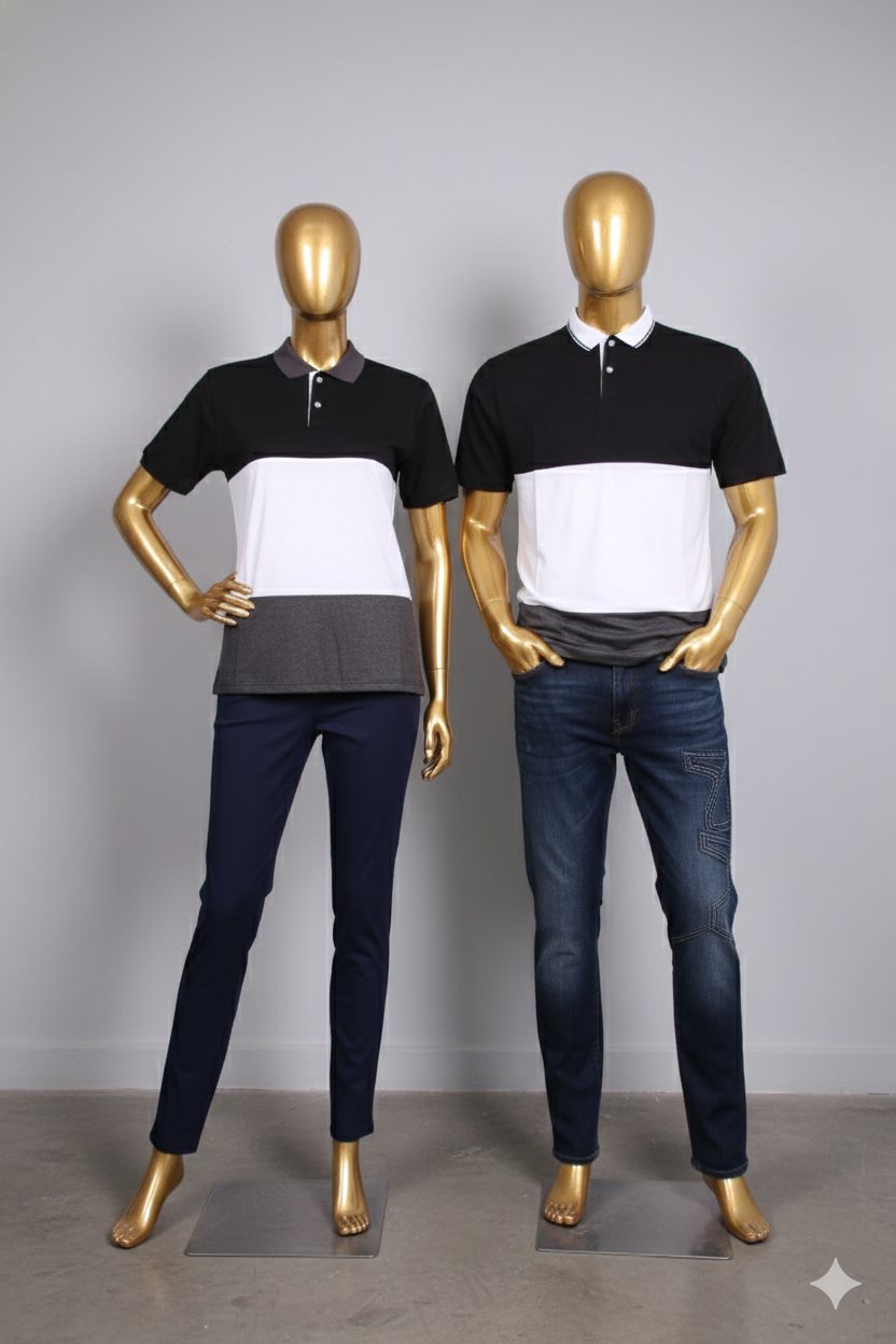 Elite Contrast Polo Set