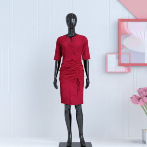 Scarlet Grace Ruched Midi Dress