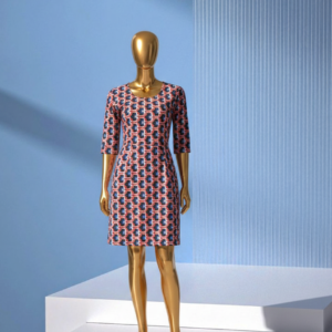 Urban Mosaic Print Dress