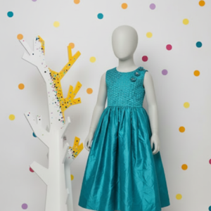 Turquoise Blossom Party Dress